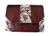 Bild på Vinröd plånbok, mönstrat lock